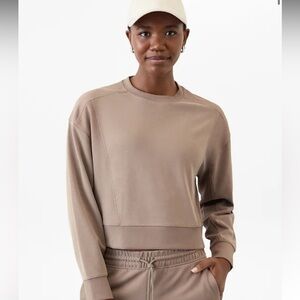 Athleta Seasoft Rib Crewneck Sweatshirt